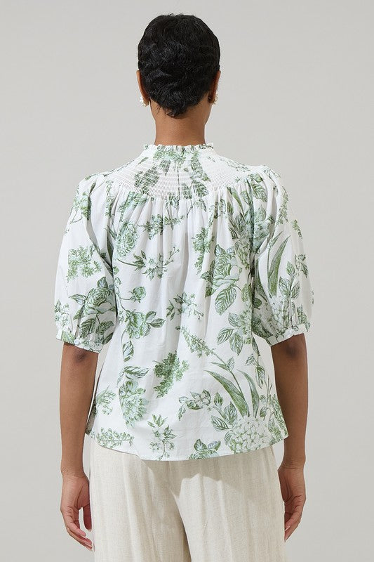 Willow Printed Top - Jupe NYC