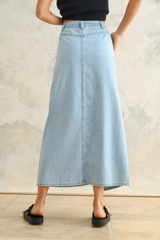スカート SLY DRIES PLEATS WRAP DENIM SK-BE DRIES PLEATS WRAP DENIM SK-BE