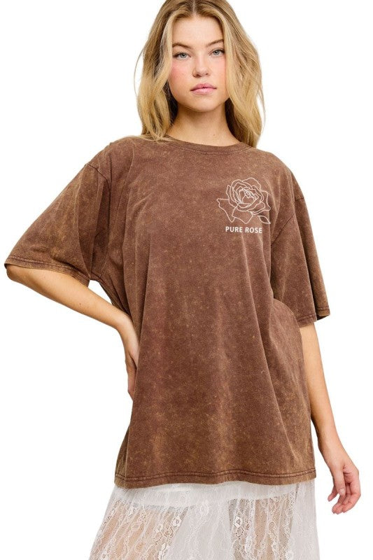 Rose Market Graphic Top - Jupe NYC