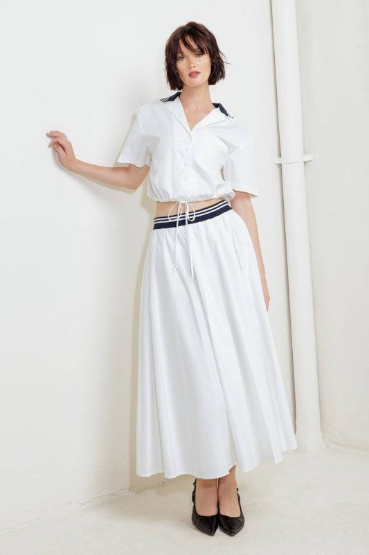 Wimbledon Midi Skirt - Jupe NYC