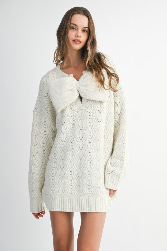 Zoe Bow Sweater - Jupe NYC