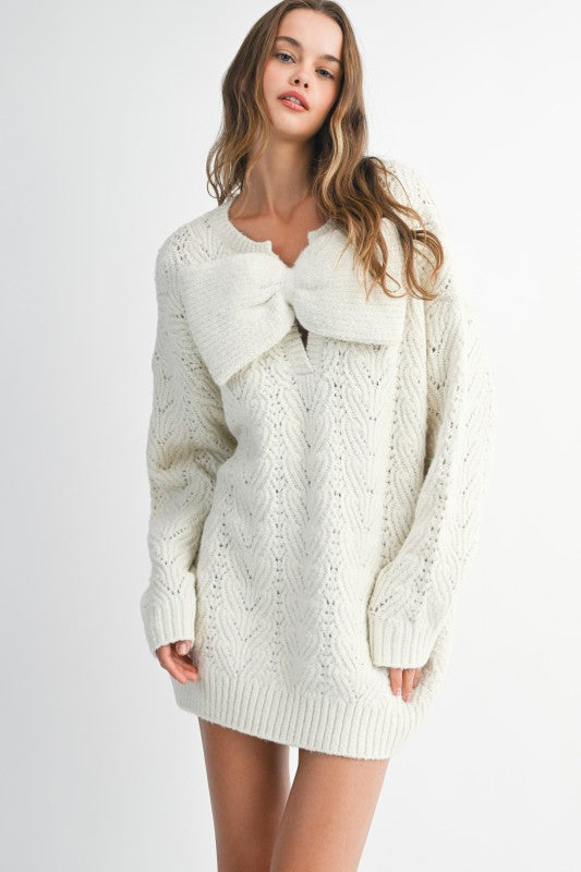 Zoe Bow Sweater - Jupe NYC