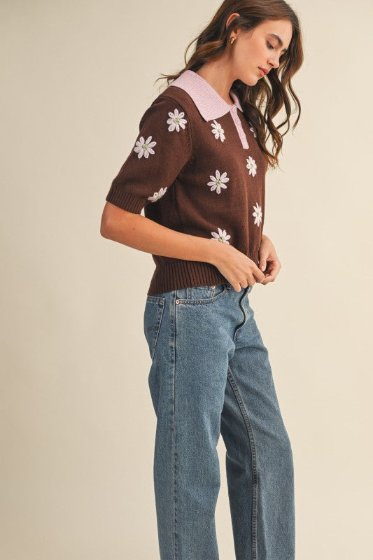 Libby Polo Sweater - Jupe NYC
