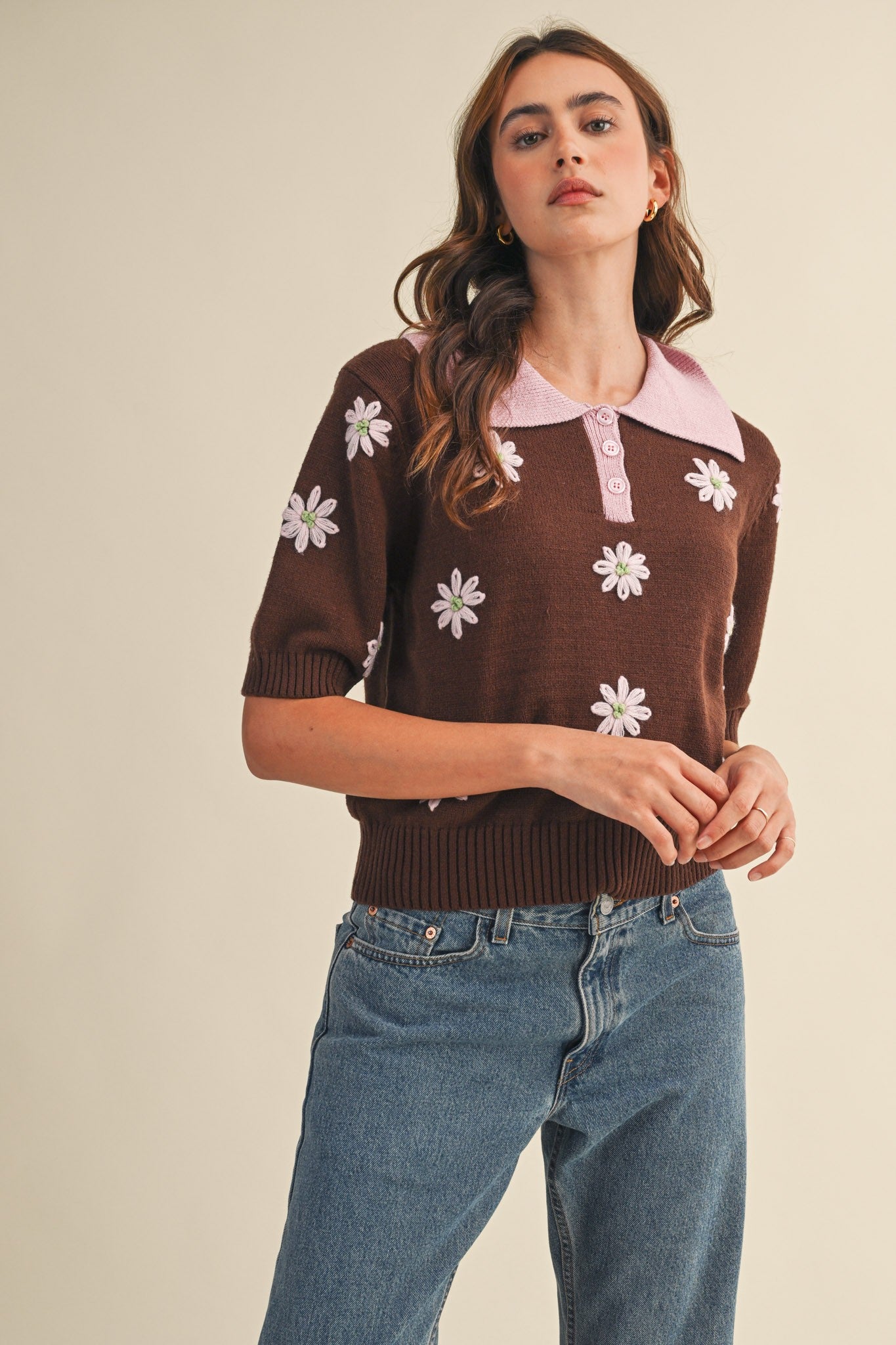 Libby Polo Sweater - Jupe NYC