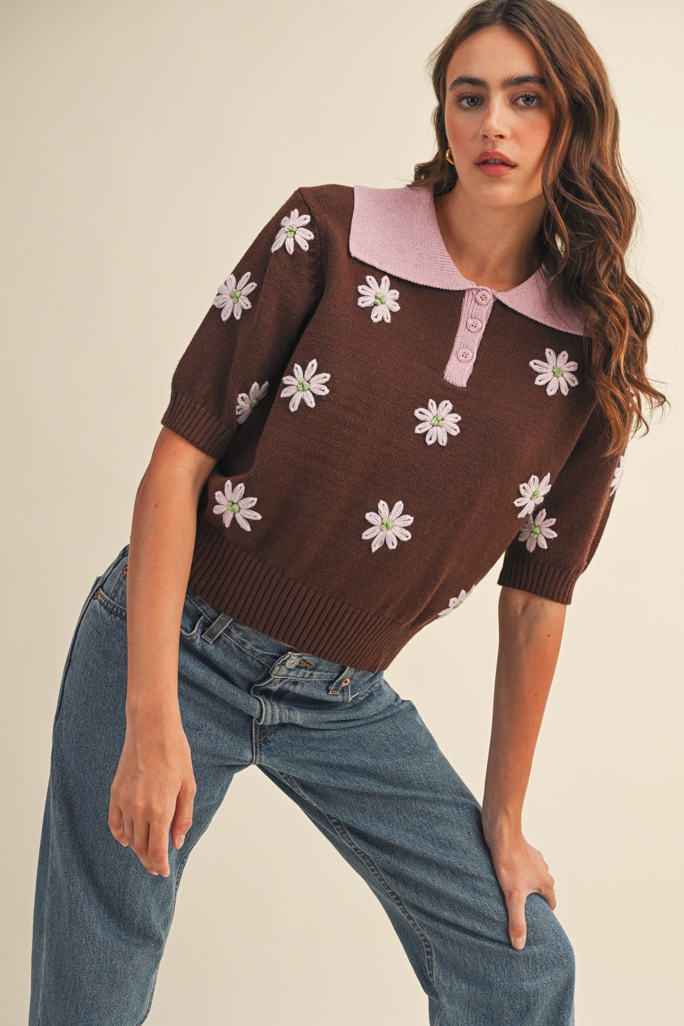 Libby Polo Sweater - Jupe NYC
