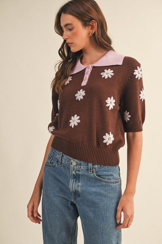 Libby Polo Sweater - Jupe NYC