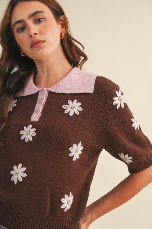 Libby Polo Sweater - Jupe NYC
