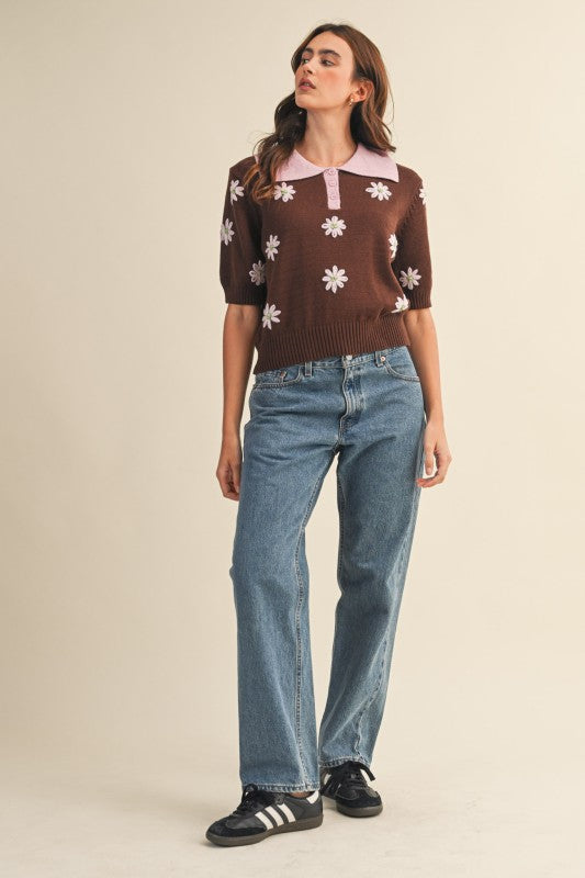 Libby Polo Sweater - Jupe NYC
