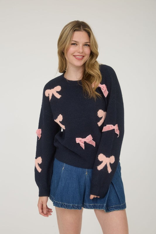 Signature Bow Sweater - Jupe NYC