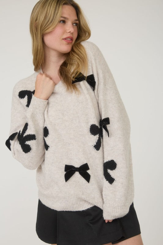 Signature Bow Sweater - Jupe NYC