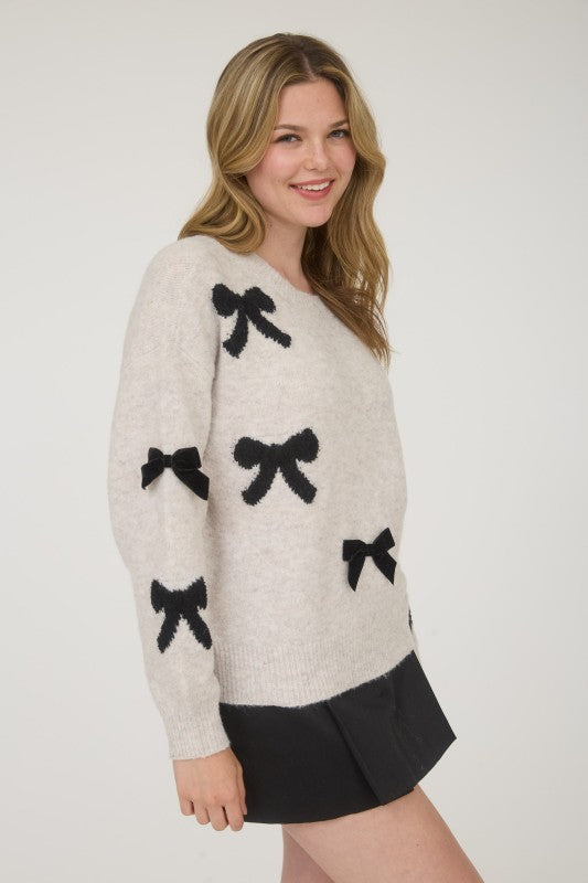 Signature Bow Sweater - Jupe NYC