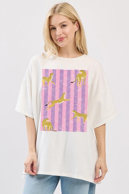 Cheetah Graphic Tee - Jupe NYC