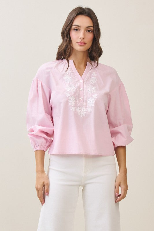 Maya Embroidered Top - Jupe NYC