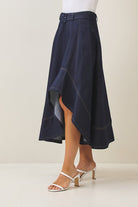 Marina Asymmetrical Midi - Jupe NYC