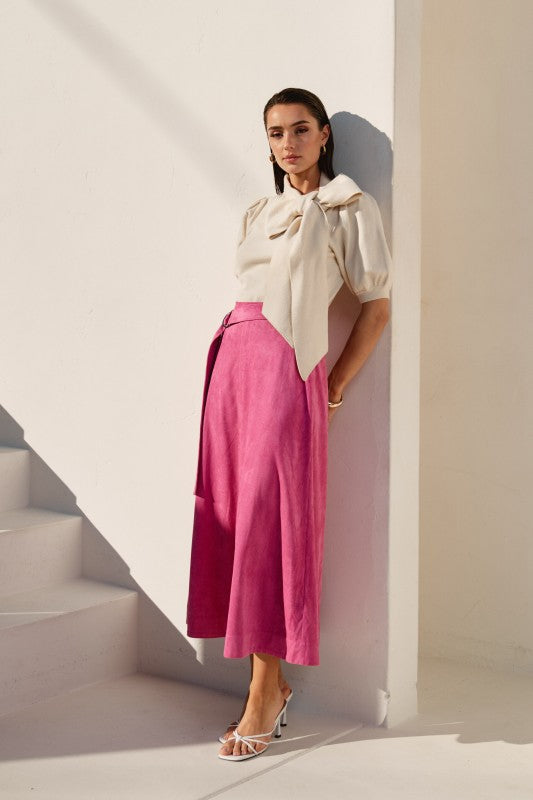 Flamingo Midi Skirt - Jupe NYC