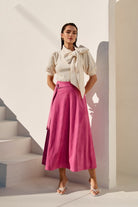 Flamingo Midi Skirt - Jupe NYC