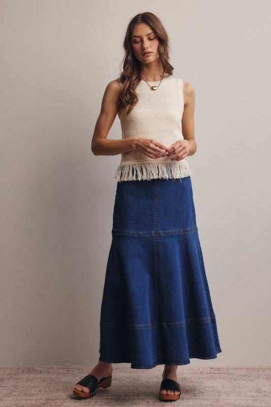 Nashville Denim Skirt - Jupe NYC