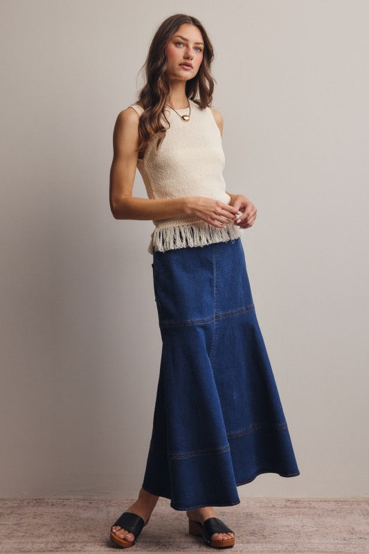 Nashville Denim Skirt - Jupe NYC