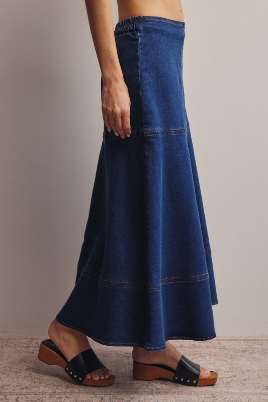 Nashville Denim Skirt - Jupe NYC