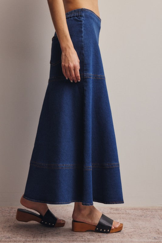 Nashville Denim Skirt - Jupe NYC