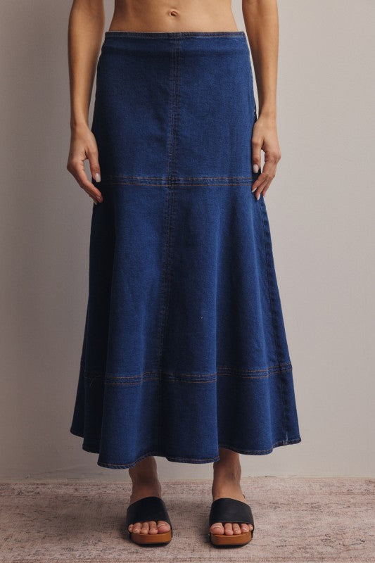 Nashville Denim Skirt - Jupe NYC