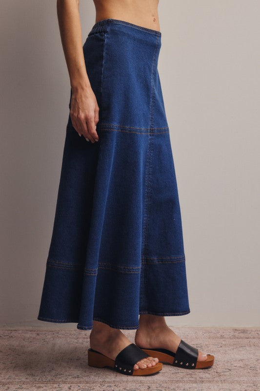 Nashville Denim Skirt - Jupe NYC