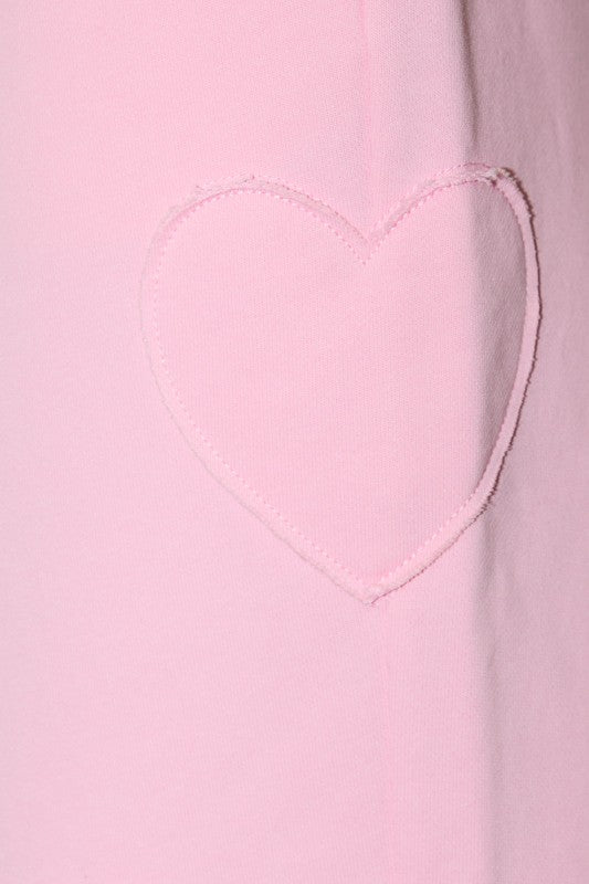 Heart Patch Sweatpants - Jupe NYC