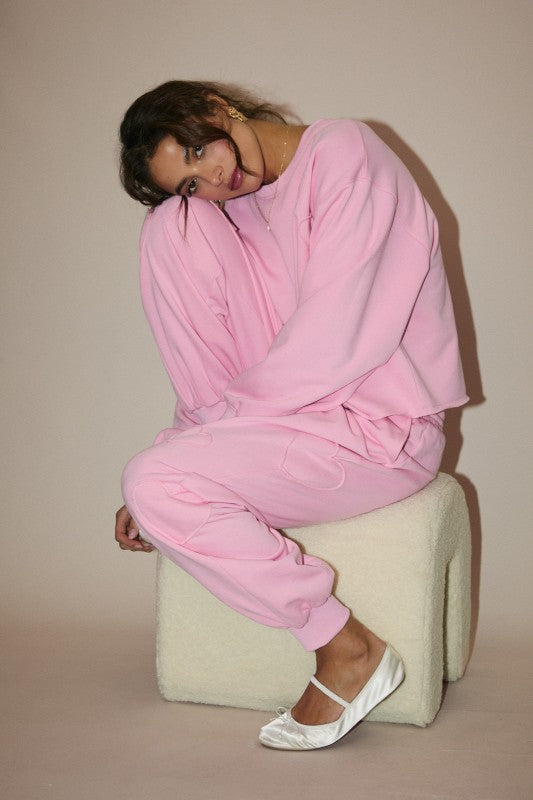 Heart Patch Sweatpants - Jupe NYC
