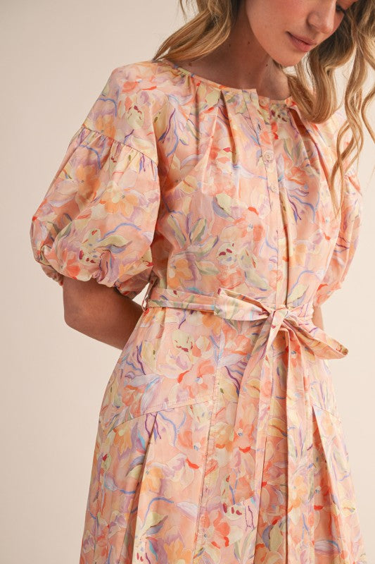 Peach Blossom Dress - Jupe NYC