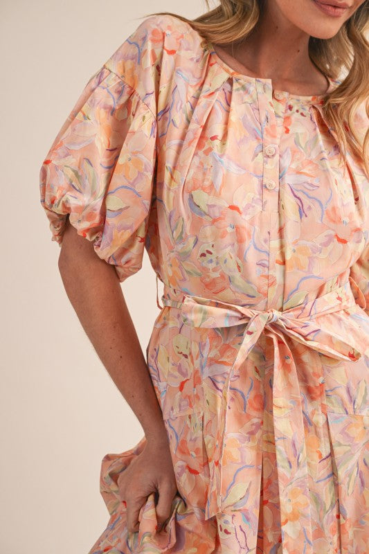 Peach Blossom Dress - Jupe NYC