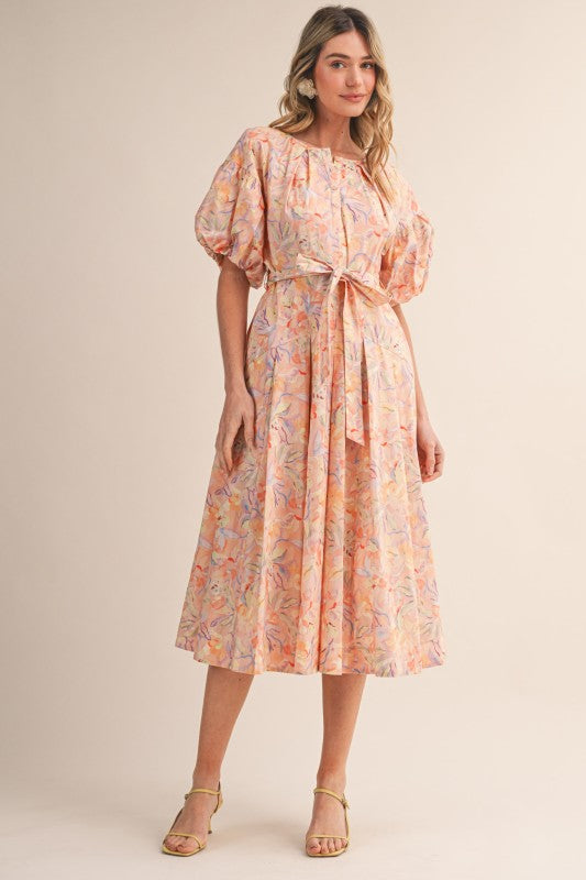 Peach Blossom Dress - Jupe NYC