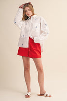 Nautical Button Down Shirt - Jupe NYC