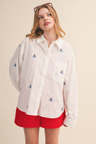 Nautical Button Down Shirt - Jupe NYC