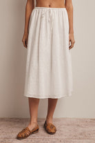 Seaside Eyelet Midi Skirt - Jupe NYC