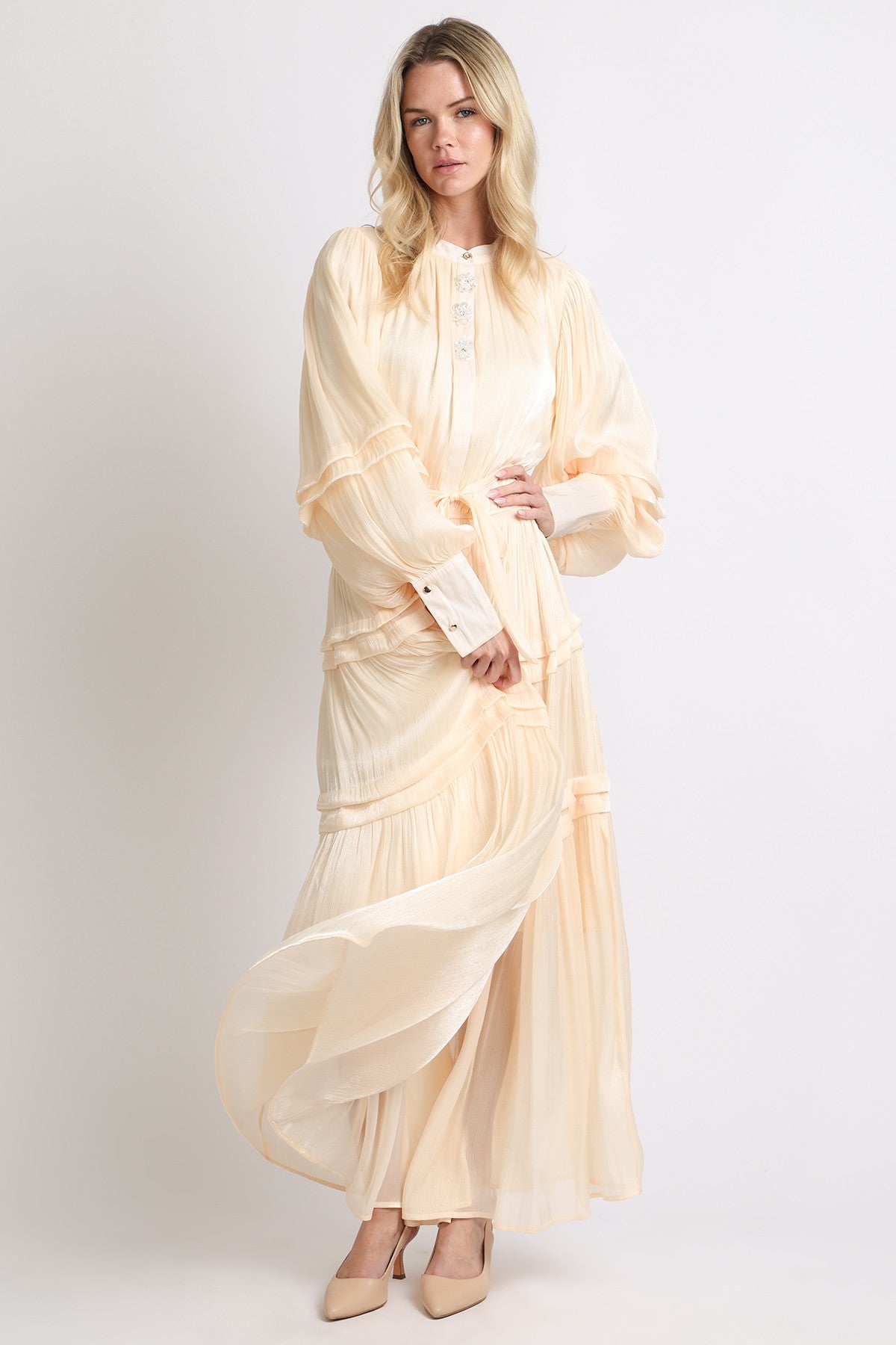 Seraphina Satin Maxi Dress - Jupe NYC