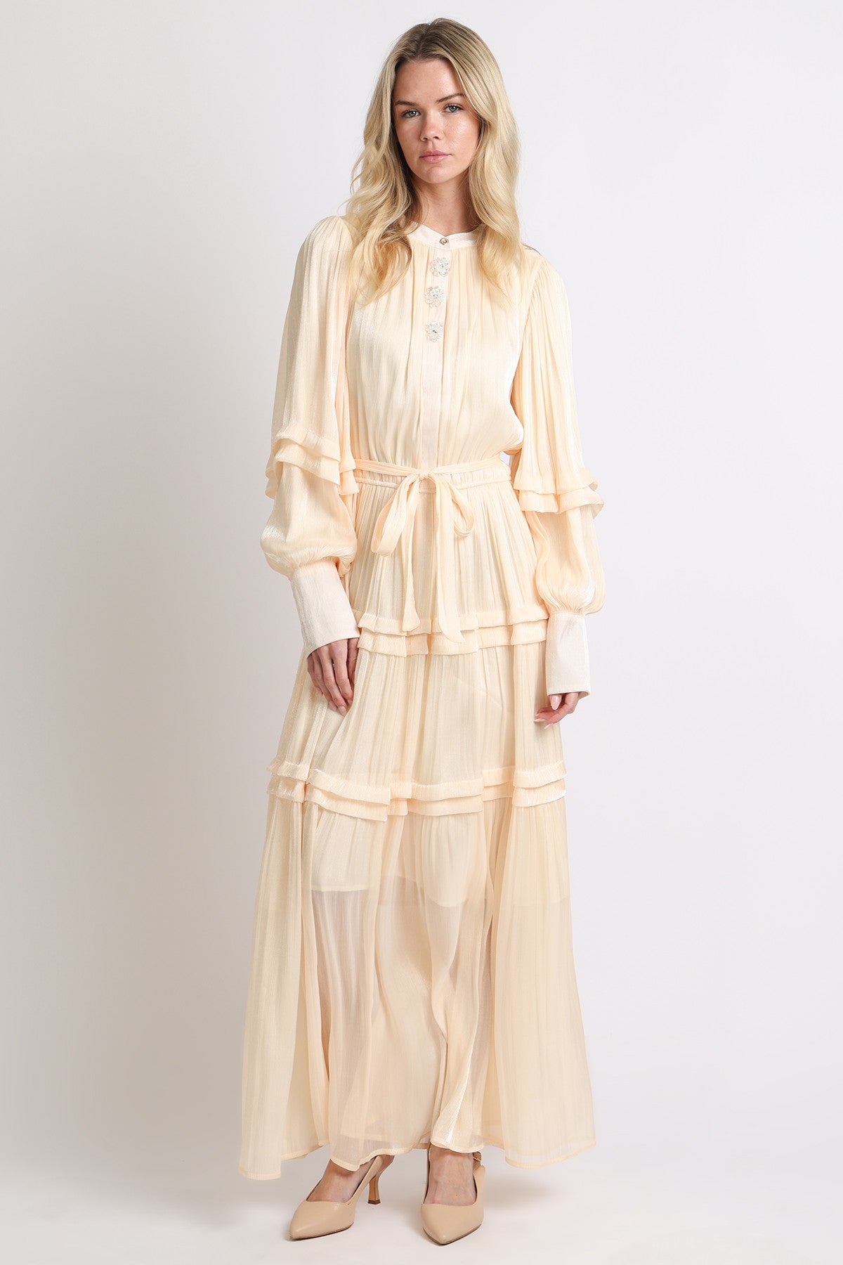 Seraphina Satin Maxi Dress - Jupe NYC