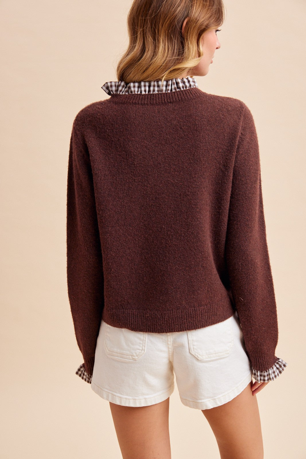 Gingham Cardigan - Jupe NYC