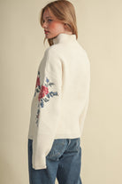 Rosalie Zip-Up Sweater - Jupe NYC