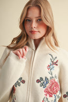 Rosalie Zip-Up Sweater - Jupe NYC