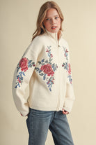 Rosalie Zip-Up Sweater - Jupe NYC