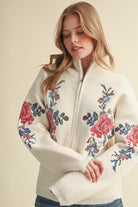 Rosalie Zip-Up Sweater - Jupe NYC