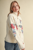 Rosalie Zip-Up Sweater - Jupe NYC
