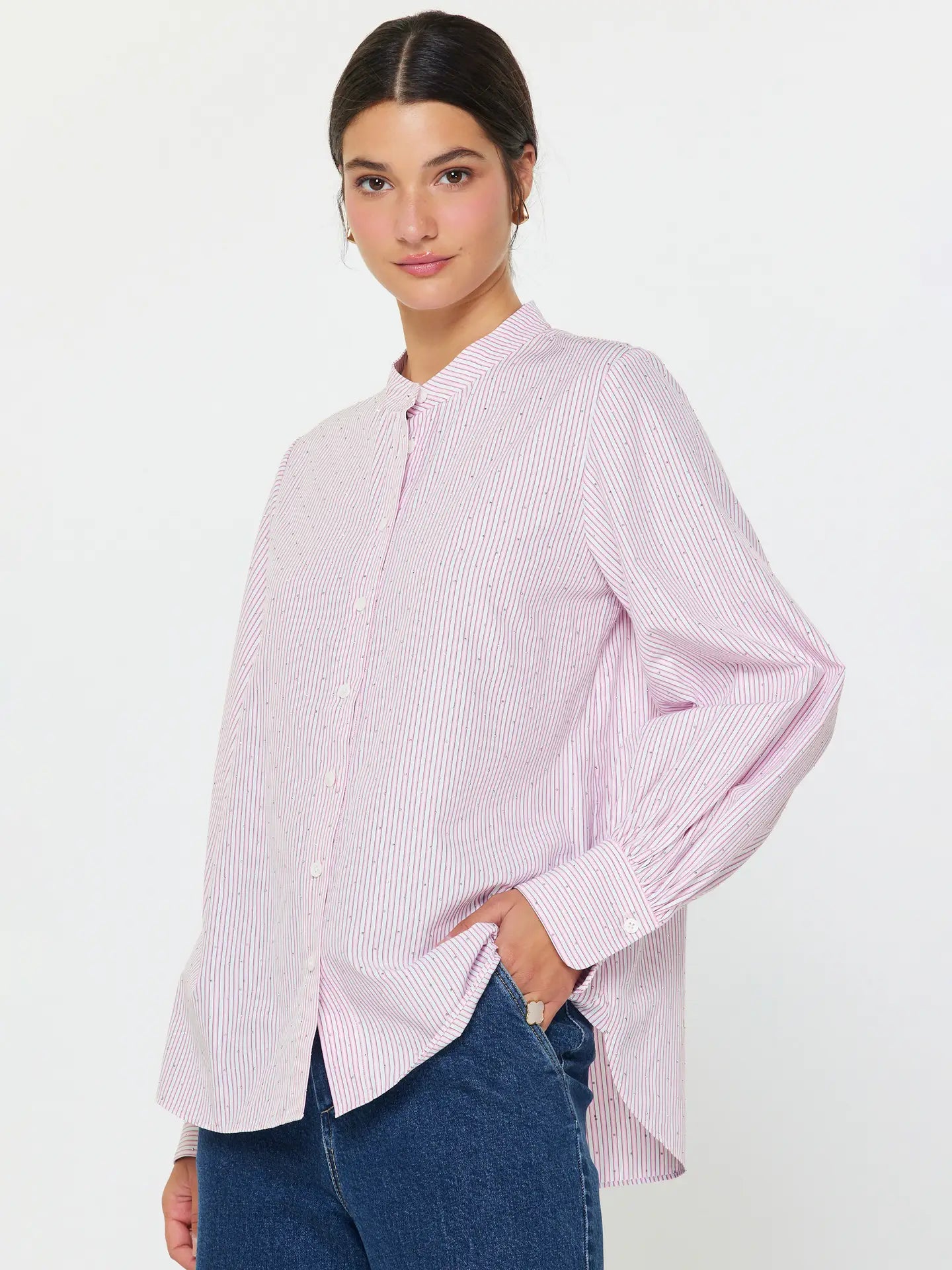 Milano Pinstripe Shirt - Jupe NYC