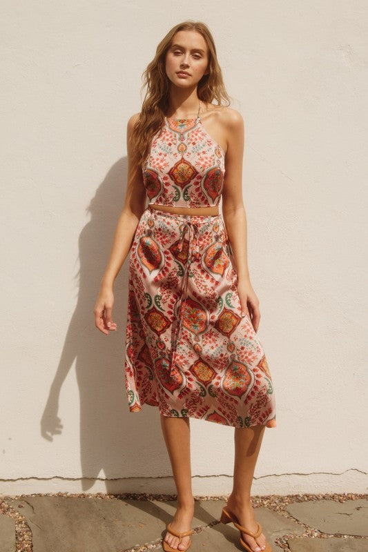 Phoenix Satin Skirt - Jupe NYC