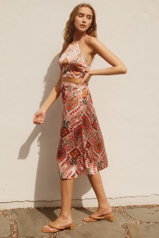 Phoenix Satin Skirt - Jupe NYC