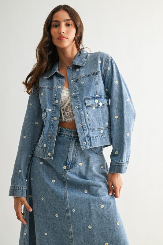 Wildflower Denim Jacket - Jupe NYC