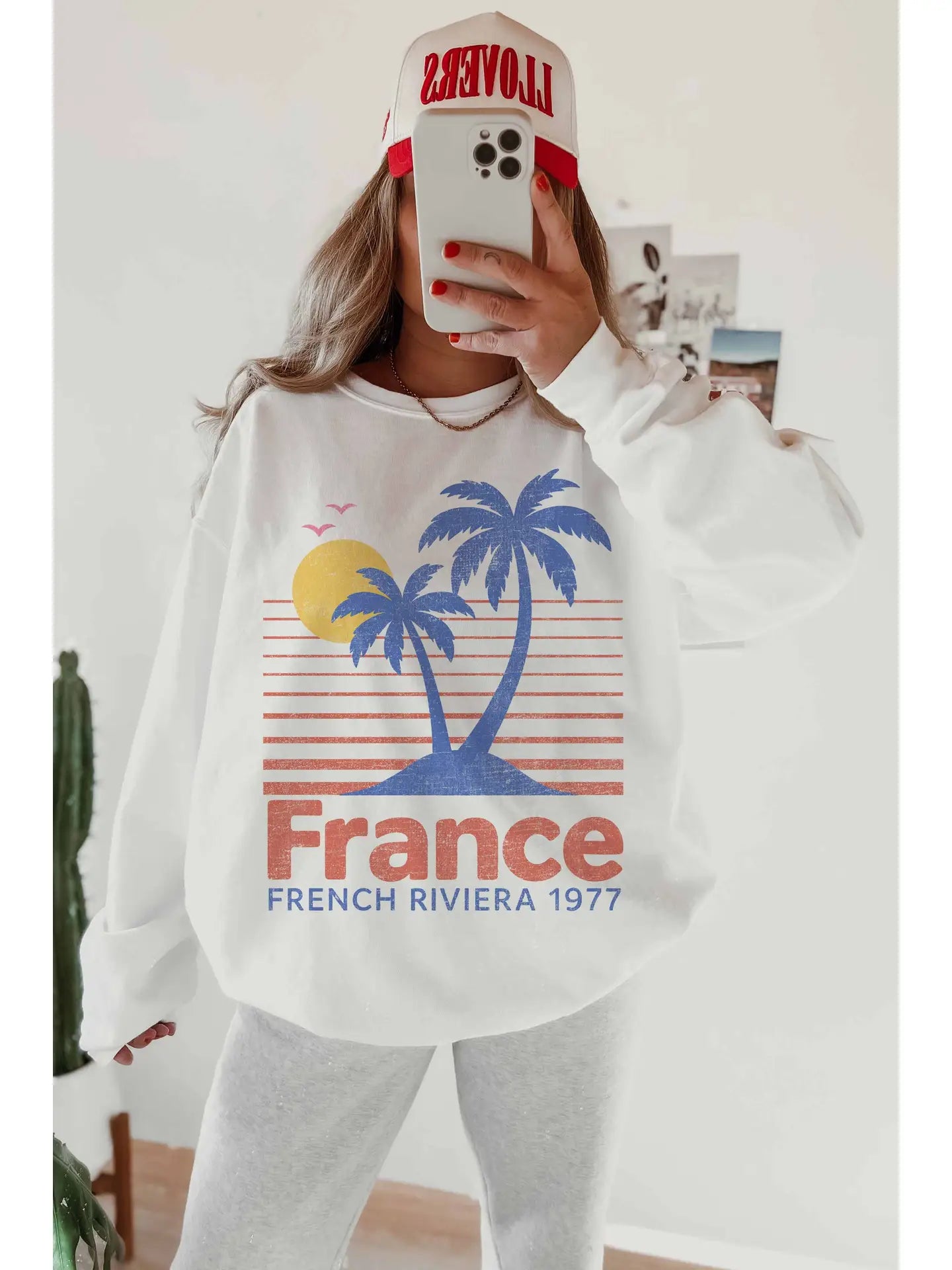 French Riviera Vintage Sweatshirt - Jupe NYC