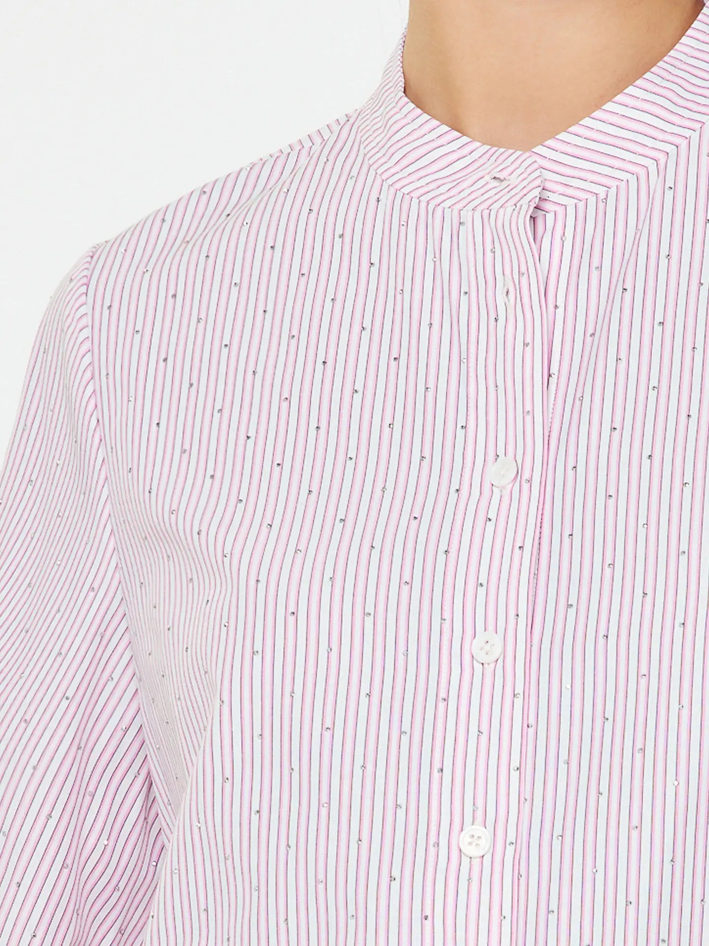 Milano Pinstripe Shirt - Jupe NYC