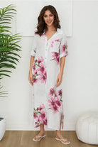 Blossom Linen Dress - Jupe NYC