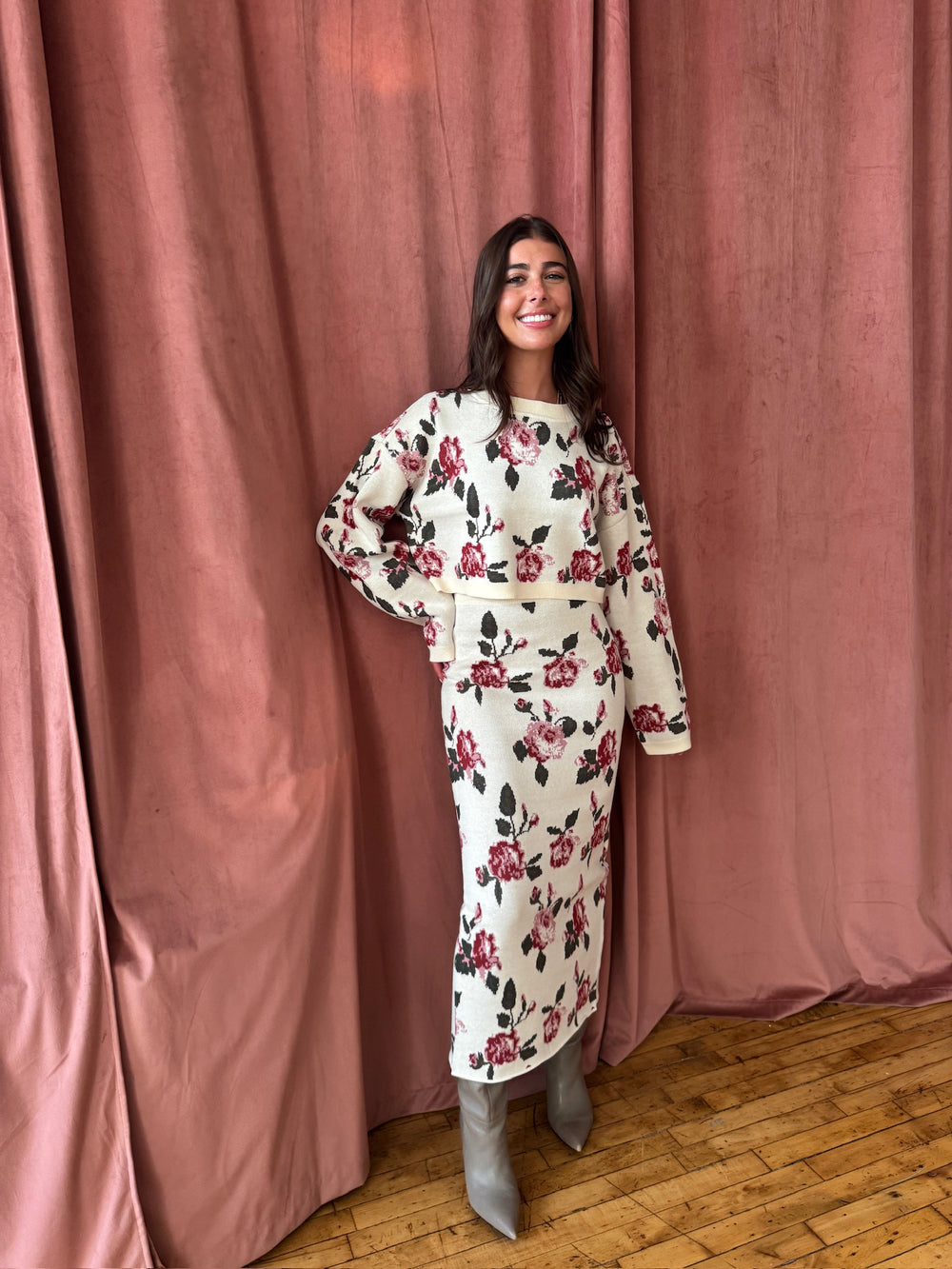 dress sets knitted Amore Knit Set Knitted matching set skirt Gucci Braided Cotton Blend NPU-Shai-202547 AU | UK Size:18/20